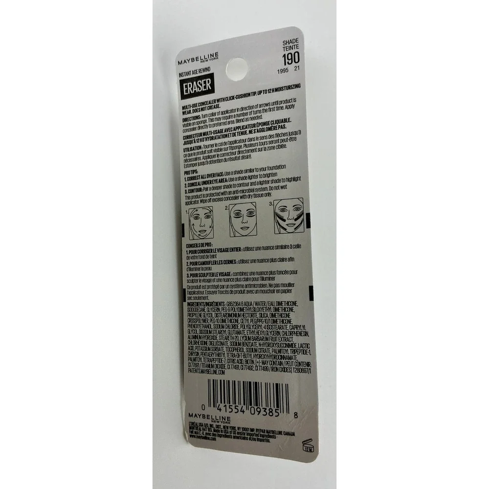 Maybelline New‎ York Instant Age Rewind Eraser Multi Use Concealer 190